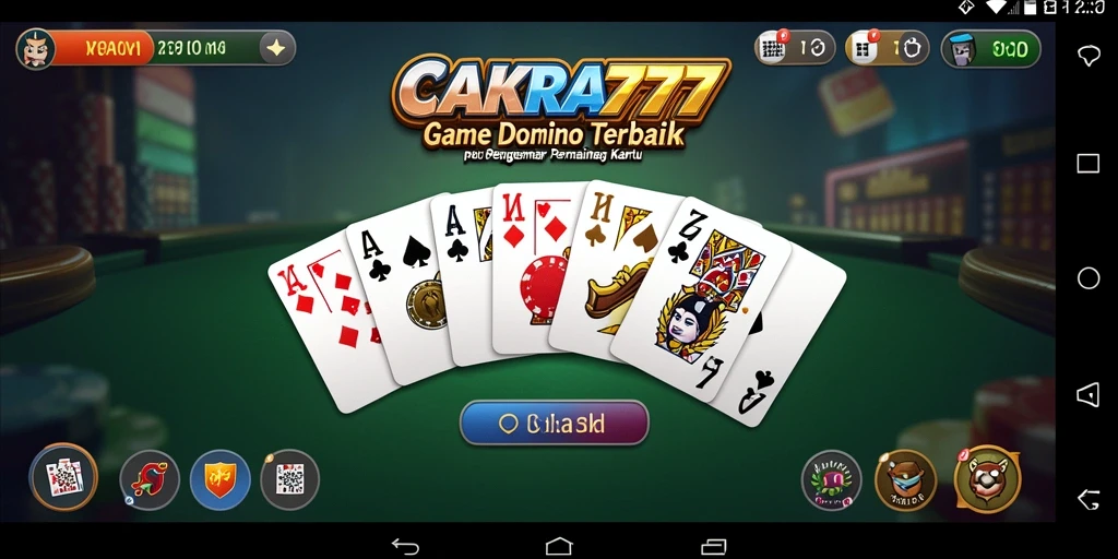 Tampilan gameplay seru dari permainan Domino CAKRA777.