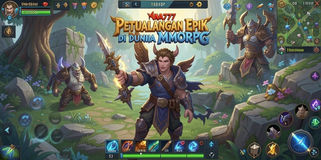 Gameplay seru dan interaktif dalam dunia MMORPG yang luas.