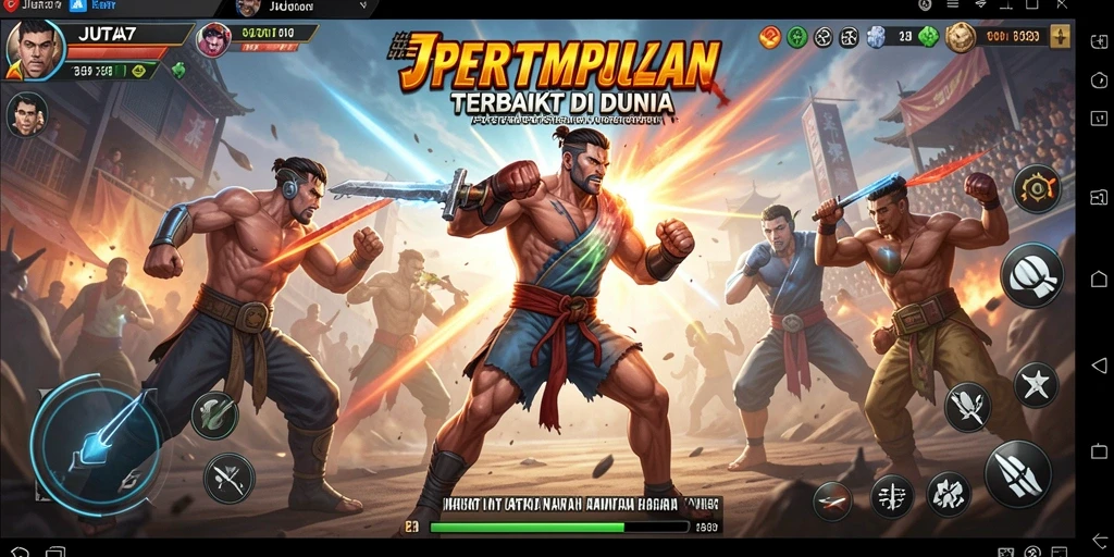 Tampilan menyenangkan dari pertempuran seru di JUTA7.