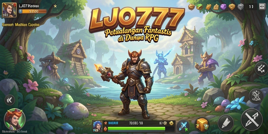 Tangkapan layar LJO777 menampilkan aksi RPG yang mendebarkan.