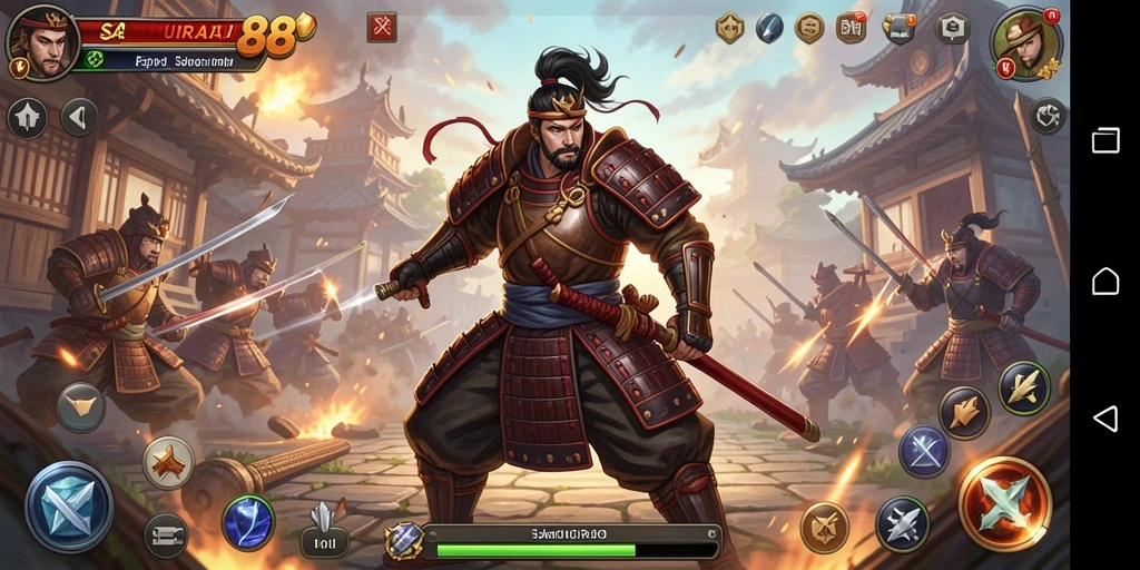 Tampilan menarik gameplay <strong>SAMURAI88</strong> yang penuh aksi dan tantangan.