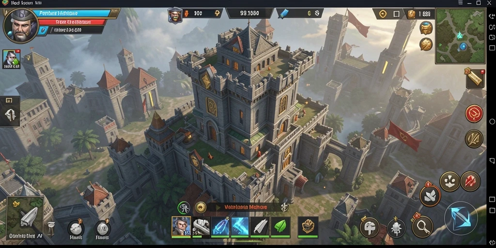 Screenshot menunjukkan pertempuran seru di V89 Tower Defense.