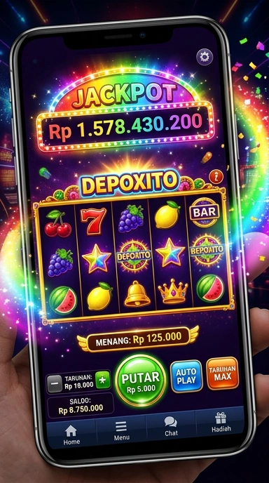 Tampilan antarmuka depoxito yang menarik dan sederhana.